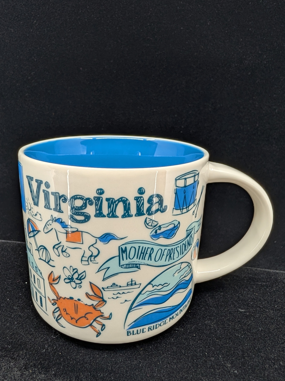 Starbucks Virginia Ceramic Mug, Been There Series 2023 Retired